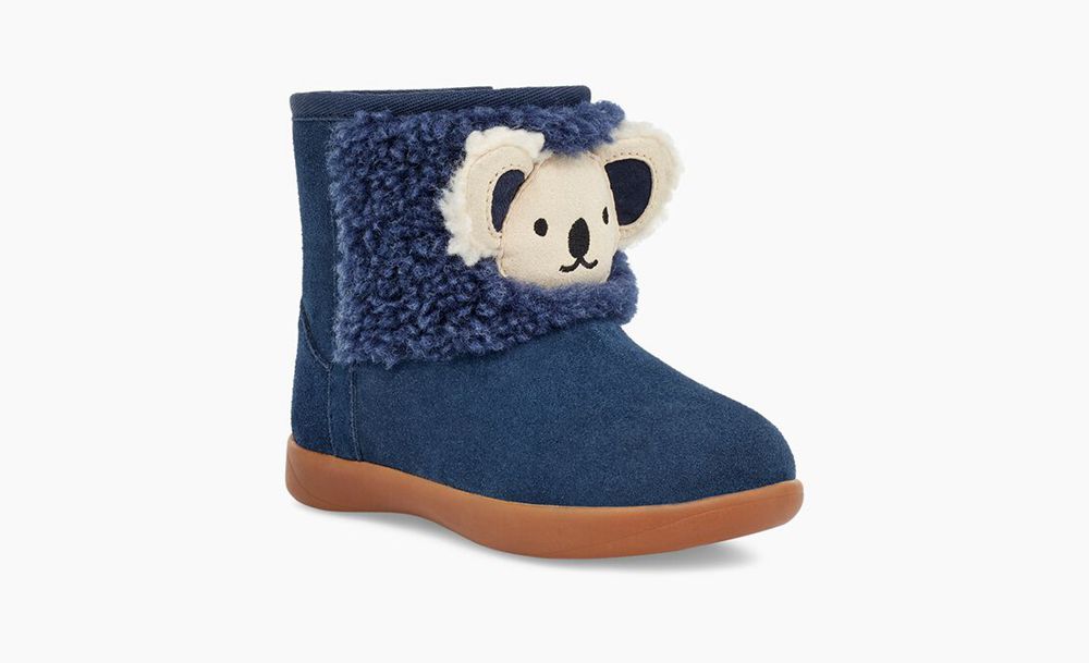 Ugg Koala Stuffie - Kids Boots - Navy - NZ (1793YTAFK)